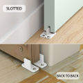 2pcs Sliding Barn Door Floor Guide Adjustable Stay Roller For Bottom Of Sliding Door Anti Swinging Furniture Hardware Accessory Nicle. 