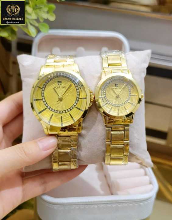 Premium Couple Wrist Watch Set – Elegant & Stylish