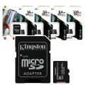 Memory Card Kingston 100% Original 32,64,128 GB microSD Canvas Select Memory Card with Adapter Best Price (5 Years Replacement Warranty). 