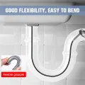 Metal Flexible 90 cm Wire Brush Hand Sink Cleaning Hook Sewer Dredging Device Snake Drain Cleaner Spring Pipe Dredging Tool Drain Opener Drain Clog Remover Sink Grabber Claws Opener Tool for Sewer Kitchen Sink Bathroom Tub Toilet Clogged Drains Catcher. 