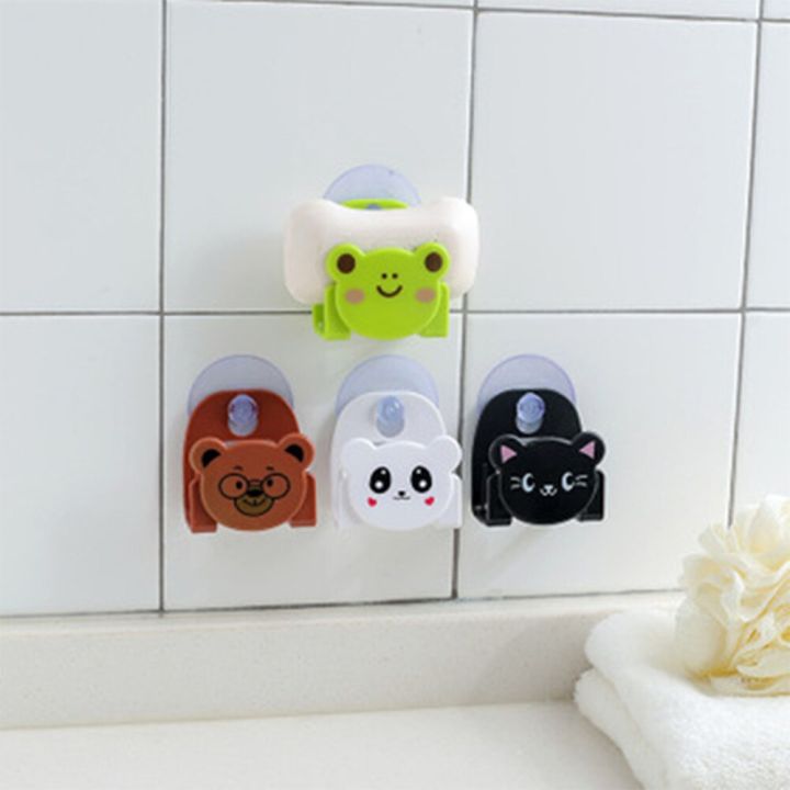 Cute Cartoon Wall Mounted type Bath Storage Box Animal Soap Sponge bar Holder Kitchen Tools Sponge Drain Shelf