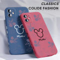 Hontinga for Huawei P20 Pro Case Cute Mouse Design Side Design Phone Case Square Edge Pattern Liquid Silicone Cases Full Cover Camera Shockproof Protective Case. 