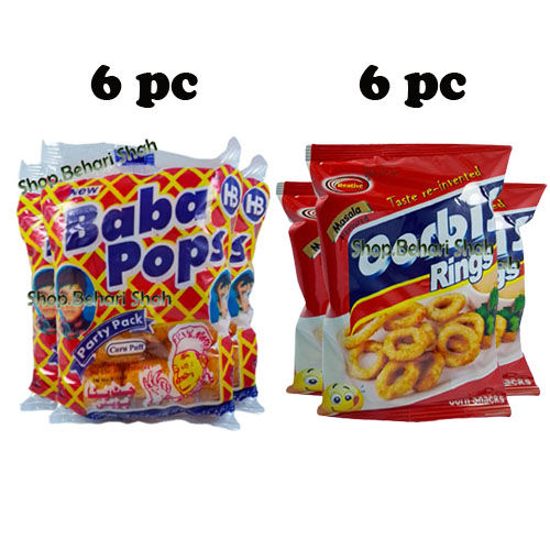 Oorbis Masala Baba Pops Corn puffs (Peck of 12)