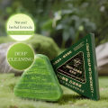 Nature Triangle Shampoo Bar - Nature Seven Green Soap Shampoo Bar - Natural Organic Plant Based Calming & Strengthens Hair For Men And Women - 120g. 