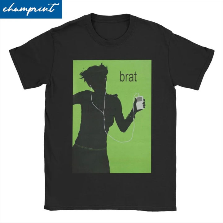 Brat Charli XCX album T-shirts men women special guest shygirl vintage cotton tee shirt Short Sleeve T shirt gift idea clothes