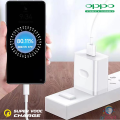 Oppo 67W Super Vcooc Charger with USB A Type-C Cable  |67w Super Vooc charging Adapter with Type-C Cable |67W Super Vooc,Super Dart, Warp Charge Charging Adapter For OPPO R17 R11 Reno 9 8 7 SE Ace 2 Find N2 X5 X3 X2 Pro K10 & other Oppo, Realme, OnePlus. 