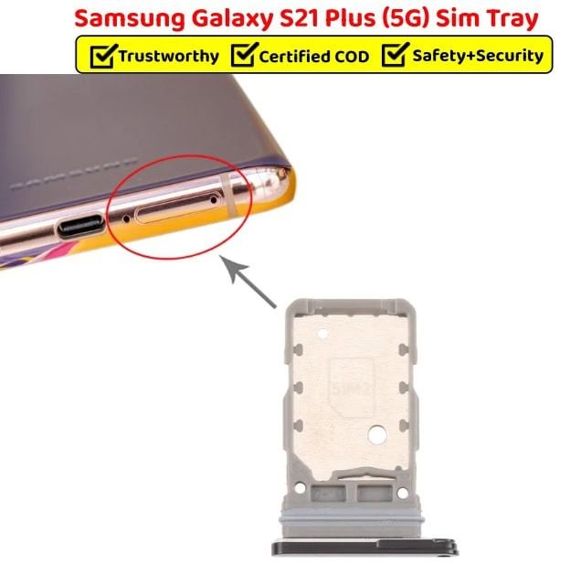 Dual Sim Slot Galaxy S21 5g Micro Sd Card Card Tray S21 Plus Micro