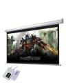 Electric Motorised Projector Screen - 180 Inch - White. 
