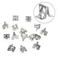 Metal Clips Retainer Instrument panel Auto Fasteners Universal Car Radios Dashboard Metal U cord lock retaining clip. 