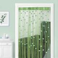 Door Line Curtain Rose Flower Shape Window Thread Hanging Vestibule String Curtains Tassel Valance Divider Decoration Home DIY. 