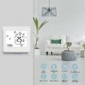 MoesGo Smart Thermostat for Gas Water Boilers Heating 2.4GHz WiFi Temperature Controller, Netural Wire Required, Remote Control and Voice Control by Smart Life/Tuya App, Alexa, Google Home (White). 