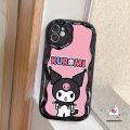 Creative Cute Sanrio Kuromi Phone Case For Redmi 10 A1 12C 9A 12 9 10C 9T 9C A2 10A Note 8 12 11 9 10s 11s 10 Pro Max Poco M3 X5 Mi 11 12 Lite Funny Cartoon 3D Wavy Curved Edge Case. 