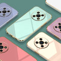 For Huawei nova Y90 Case Huawei nova Y90 Phone Case CTR-LX2 CTR-LX1 Case Luxury Square Plating Shockproof Back Cover. 