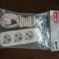 ELBi 3 Earthed Schuko Sockets Extension board. Made in TURKEY. Electric board. 3 gang. Shuko. Extension box. Accessory.. 