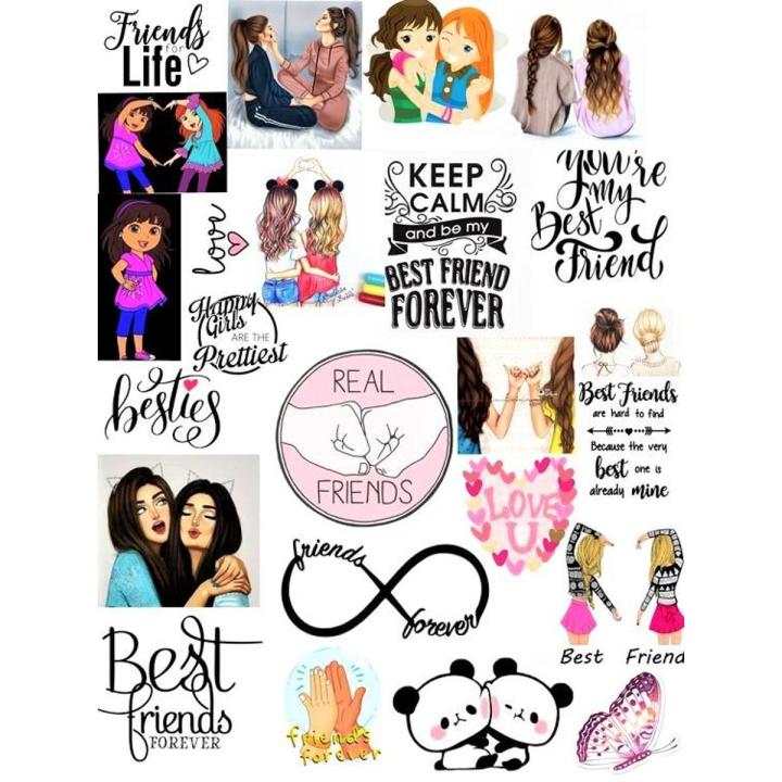 Friends Tag sheet Best friends Stickers