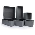 Drawer Organizer Set of 6 gray color Drawer Organizer to sort Your Wardrobe and Drawer - Tidy Up Your Space with our Collapsible Clothes Organizer for Shirts, Ties, Socks, Bras, Underwear. 