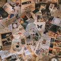 Vintage Scrapbook Supplies Pack (200 Pcs) for Art Journaling Junk Journal Planners DIY Paper Stickers (A). 