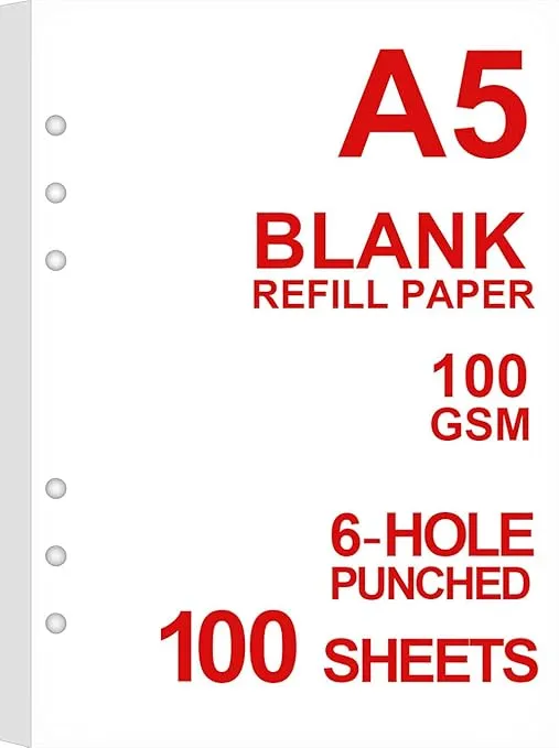 A5%20Blank%20Paper%206-Holes%20Punched,%20100%20Sheets%20(200%20Pages),%20100%20gm,%20Binder%20Paper-Ring%20Hole%20Punch%20Blank%20Refill%20Paper-Printing%20Paper%20-%20Image%209