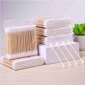 Ear Cleaning Wood Sticks Ears Bamboo Cotton Buds -100Pcs. 