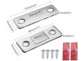 1 Pair / 2 Pair New Invisible Magnetic Door Catch Ultra-Thin Cabinet Magnets Drawer Magnet Catch for Sliding Door Closer Kitchen Cabinet Closer To Protect The Wall Self Adhesive Magnetic Door Stopper. 