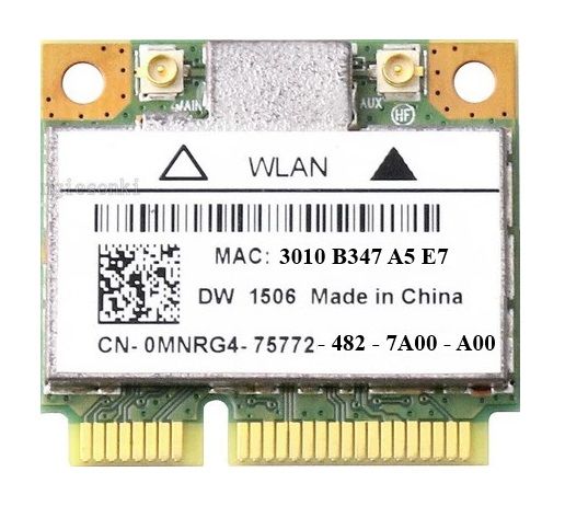 DW1506%20WiFi%20802.11%20b/g/n%20Half-Height%20Mini-PCI%20Express%20Card%20DW1506%20-%20Image%202