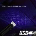 Car Ambient Light Car Starry USB Modified Roof Interior Decor Light Star Sky Ceiling Projector Free Installation Atmosphere Lamp-white. 