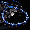 Turkish Lucky Evil Eye Bracelets For Women Men Colorful Crystal Beads Braided Rope Charm Bracelet Couple Friendship Jewelry Gift. 