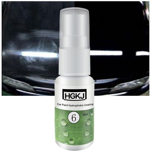 HGKJ 6 Super Hydrophobic Car Ceramic Coating High Gloss Shine Polish Paint Care Cleaning Spray Wash Accessories 50Ml