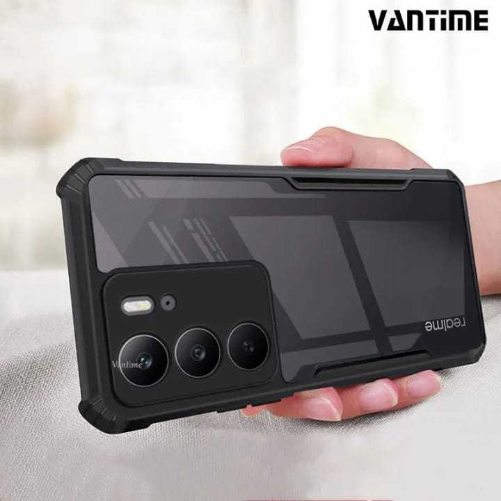 Realme_C75 Ipaky Shockproof Hybrid Armor Back Case Full Edge Cover For Realme_C75