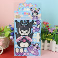 New Paper Doll Girl Series Stickers Sanrio Kuromi Melody Dress Up Handmade Quiet Book. 