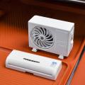 Mini Solar Car Perfume Air Conditioning Decoration -White-. 
