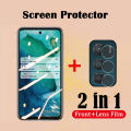 2 In 1 for Moto G42 4G Screen Protector Tempered Glass Film + Motorola Moto G42 Lens Protector Glass Film. 