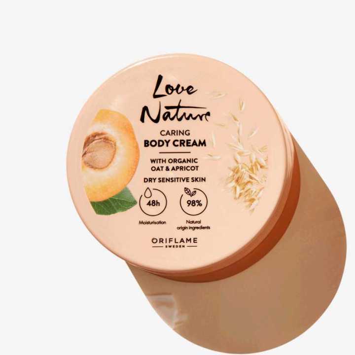Love Nature Caring Body Cream with Organic Oat & Apricot