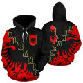 3D Print Albania Armor Graphic Hoodies Casual Long Sleeve Pullovers Sweatshirts For Women Men Oversized Tracksuit Streetwear Top. 