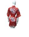 Red Silk Japanese Kimono Lingerie For Women. 