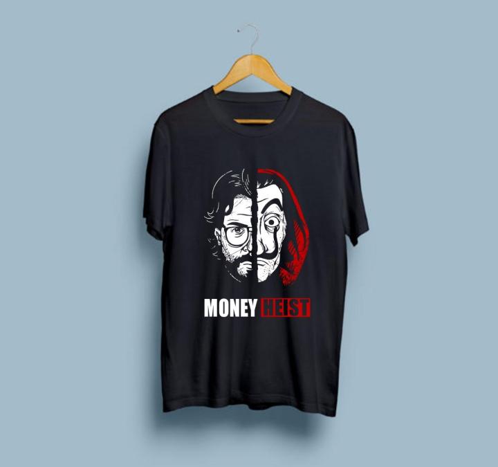 T%20shirt%20for%20Man%20Money%20Heist%20Printed%20Summer%20collection%20Cotton%20Round%20Neck%20Half%20sleeve%20-%20Image%203