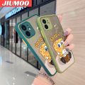 JIUMOO For Iphone 11 Pro Case Cartoon Cute SpongeBob Thin Frosted Transparent Cover Lens Camera Protect Edge Full Cover Casing Hard Cases. 