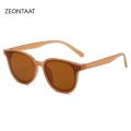Vintage Orange Round Sunglasses Men Women Jelly Color Glasses Trendy Cat Eye Sun Glasses Punk Style Outdoors Glasses for Male. 