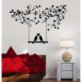 Birds Tree Branches Heart Love Wall Stickers ( 30 by 45 Inches). 