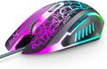Gaming Mouse Full RGB Wired 6 Buttons Used for PC games and designing  use Black Full RGB. 