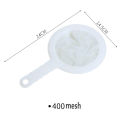100/200/400 Mesh Kitchen Ultra-fine Mesh Strainer Kitchen Nylon Mesh Filter Spoon for Suitable for Soy Milk Coffee Milk Yogurt. 