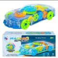 Battery Operated Race Car Transparent Concept Car. 