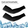 2pack（1Pair) Compression Arm Sleeves Cooling Sun UV Protection Arm Cover with Anti-Slip Design for Outdoor Sports Golf, Basketball Sleeves for Men & Women to Cover Arms. 