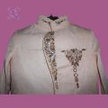 Fancy Shahbala (Sarbala) Cream Colour Sherwani Suit. 