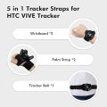 AMVR 5 Pcs VR Tracker Straps Accessories for HTC Vive 3.0, Adjustable Full Body Tracking Belts VR Hand/Foot Band Strap(1 Tracker Belt + 2 Palm Rings + 2 Foot Strings, Vive Tracker NOT Included). 