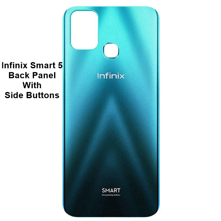 Infinix Smart 5 Back Battery Cover Rear Door Housing Case Back Panel / Back Door for Infinix Smart 5 With Side Buttons