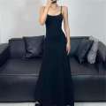 Gentle and Western Interior for Women's Summer 2024 New Style Pure Desire French Waist Collection Hot Girl Strap Long Dress. 