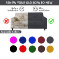 Turkish Style Sofa Covers with Frill - Stretchable Jersey Couch Cover, Washable Premium Quality Sofa Protector 1 to 7 Seater  By Home Essentials. 