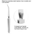 Stainless steel gel nail acrylic nails shaping tweezers clip art tool straight curved rhinestone stud fashion tools. 