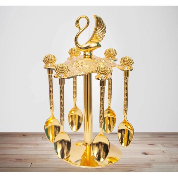 M.sale Swan Spoon Set New Design Tea Spoon Coffee Spoon Dessert Spoon Set Stainless Steel Fruit Spoon Set